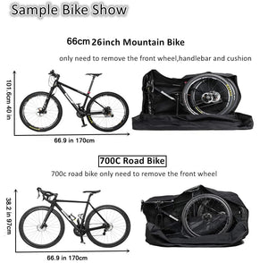 Housse de transport portable pour vélo, VTT 26 - 27,5 pouces, 700C "FJOXZ - BAG612" - Planète Rando