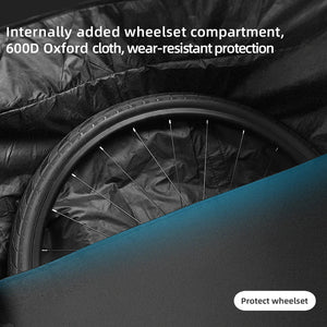 Housse de transport pour vélo grande taille : VTT 29 pouces, vélo tout suspendu, VTC, route 700C et gravel "Rhinowalk - RM291" - Planète Rando