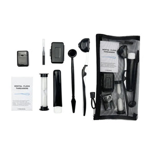 Kit de 8 brosses orthodontiques pour soins dentaires, brosse à dents, fil dentaire, cire, kit de voyage "YOUYA DENTAL - Dental floss Threaders" - Planète Rando