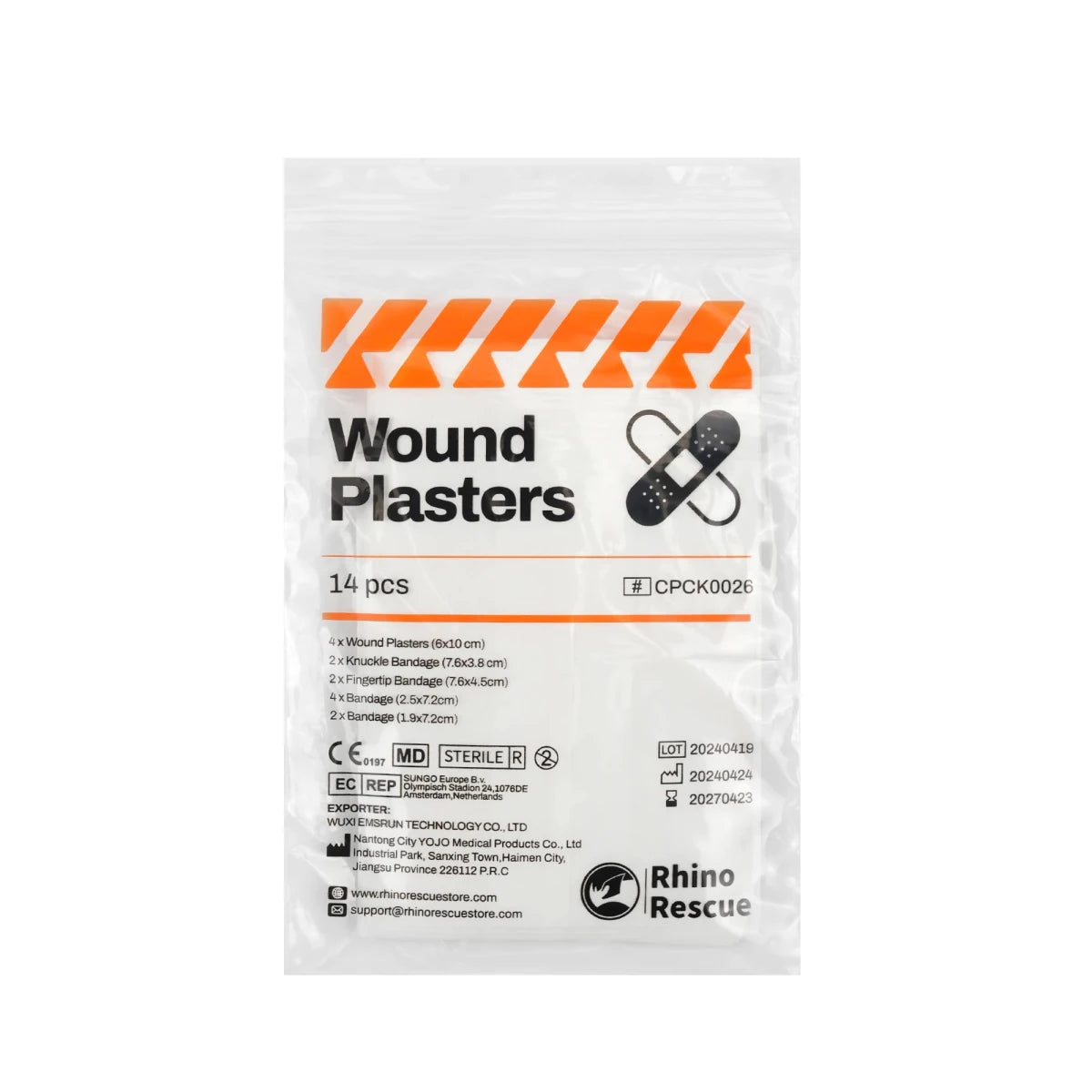 Kit de pansements imperméables "Rhino Rescue - CR - WP01" - Planète Rando