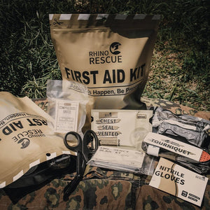 Kit de secours d'urgence / premiers secours IFAK "Rhino Rescue - Military Trauma Kit" - Planète Rando