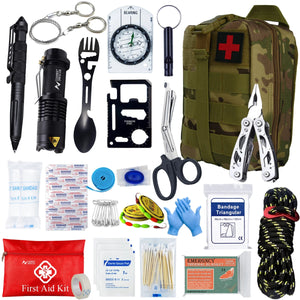 Kit de survie tactique EDC pour autodéfense et secours d'urgence "Sanke Rescue - EDC Emergency Kit" - Planète Rando