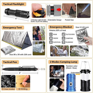 Kit de survie / trousse premiers secours avec pochette Molle "Planete Rando - Survival Pro Kit" - Planète Rando
