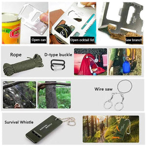 Kit de survie / trousse premiers secours avec pochette Molle "Sanke Rescue - First kit" - Planète Rando