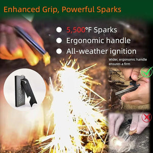 Kit réchaud à alcool & allume - feu d'urgence en magnésium "Planète Rando - Fire Starter kit" - Planète Rando