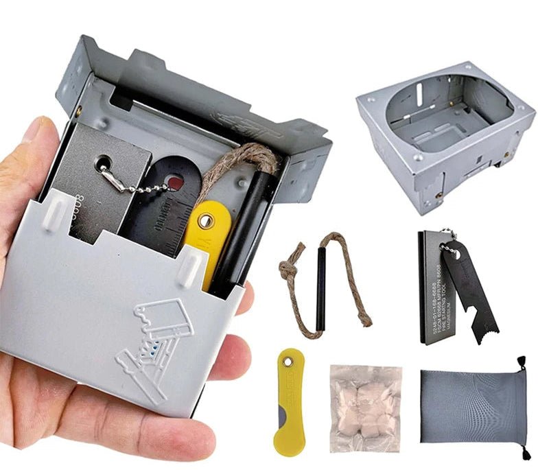 Kit réchaud à alcool & allume - feu d'urgence en magnésium "Planète Rando - Fire Starter kit" - Planète Rando