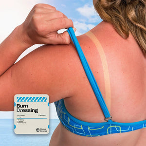 Kit / trousse de premiers soins pour brûlures : pansements, sachets de gel, crème rafraîchissante "RHINO RESCUE - Burn Care Kit" - Planète Rando