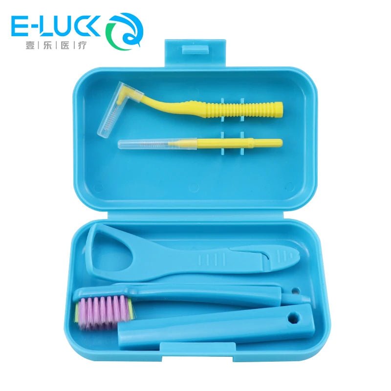 Kits hygiène portable de voyage avec brosse à dents et nettoyage dentaire "E - LUCK - EH034" - Planète Rando