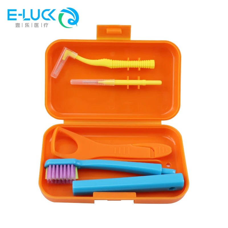 Kits hygiène portable de voyage avec brosse à dents et nettoyage dentaire "E - LUCK - EH034" - Planète Rando