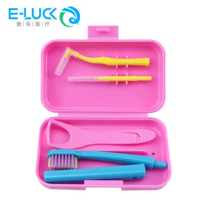 Kits hygiène portable de voyage avec brosse à dents et nettoyage dentaire "E - LUCK - EH034" - Planète Rando