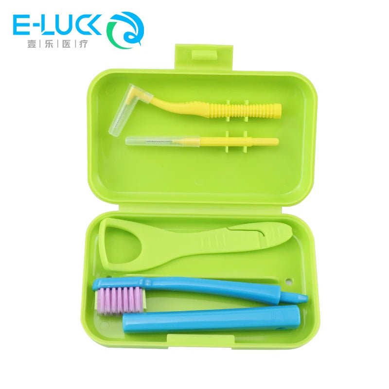 Kits hygiène portable de voyage avec brosse à dents et nettoyage dentaire "E - LUCK - EH034" - Planète Rando