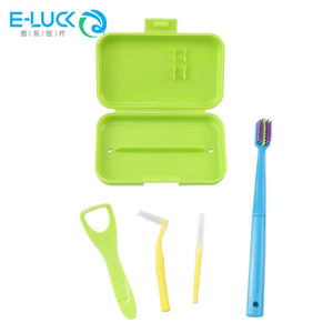 Kits hygiène portable de voyage avec brosse à dents et nettoyage dentaire "E - LUCK - EH034" - Planète Rando