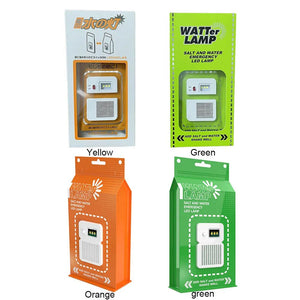 Lampe de secours LED étanche à l'eau salée / lanterne de camping réutilisable "Watter Lamp - Alloet Emergency" - Planète Rando