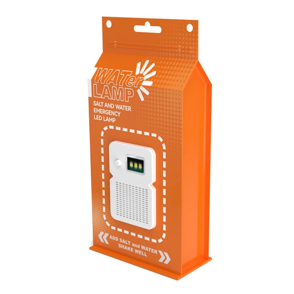 Lampe de secours LED étanche à l'eau salée / lanterne de camping réutilisable "Watter Lamp - Alloet Emergency" - Planète Rando