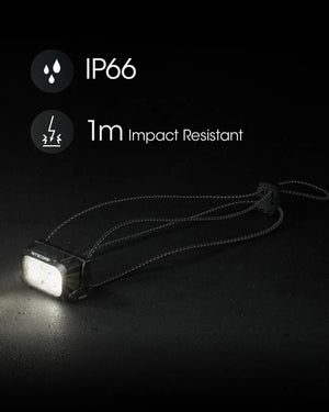 Lampe frontale 400 lumens rechargeable USB - C 3 modes à partir de 45g "NITECORE - NU25 series" - Planète Rando