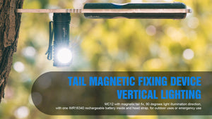 Lampe frontale LED magnétique rechargeable XP - L HI jusqu'à 1000 lumens "TrustFire - MC12" - Planète Rando