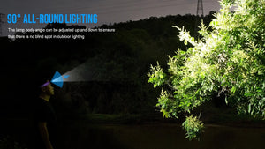 Lampe frontale rechargeable USB 2000 lumens, LED rouge et blanche "Trustfire - H7R" - Planète Rando
