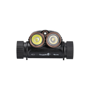 Lampe frontale rechargeable USB 2000 lumens, LED rouge et blanche "Trustfire - H7R" - Planète Rando