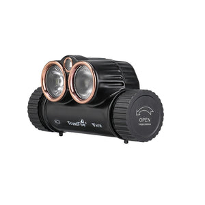 Lampe frontale rechargeable USB 2000 lumens, LED rouge et blanche "Trustfire - H7R" - Planète Rando