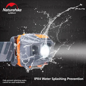 Lampe frontale ultralight LED rechargeable USB IPX4 74g "Naturehike - NH00T002 - D" - Planète Rando
