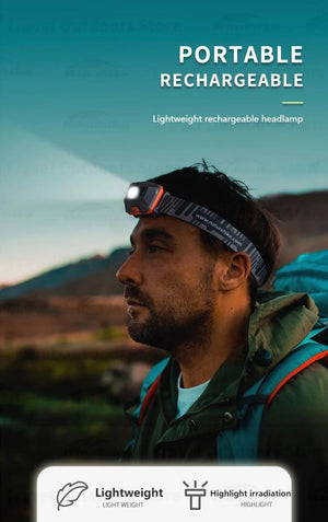 Lampe frontale ultralight LED rechargeable USB IPX4 74g "Naturehike - NH00T002 - D" - Planète Rando