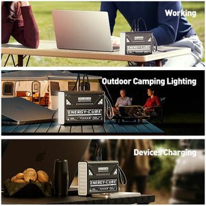 Lampe rechargeable LED pour le camping et la randonnée avec batterie de grande capacité 70 000 mAh "MOVESPEED - Energy cube" - Planète Rando