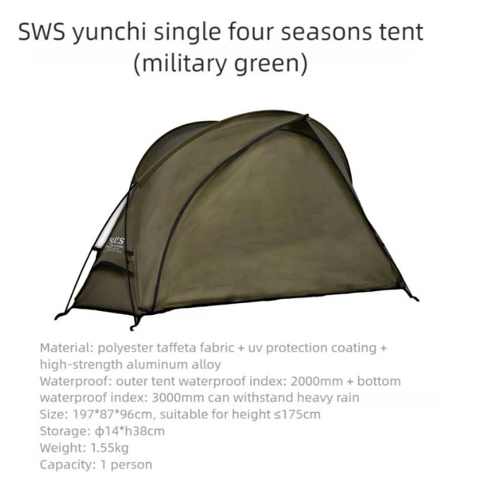 Lit de camp 2 en 1 avec tente simple - paroi "Wellhike Minimalism - Yunchi SWS" - Planète Rando