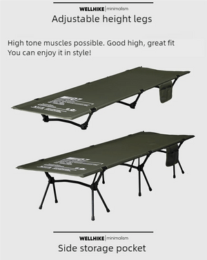 Lit de camp 2 en 1 avec tente simple - paroi "Wellhike Minimalism - Yunchi SWS" - Planète Rando