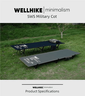 Lit de camp 2 en 1 avec tente simple - paroi "Wellhike Minimalism - Yunchi SWS" - Planète Rando