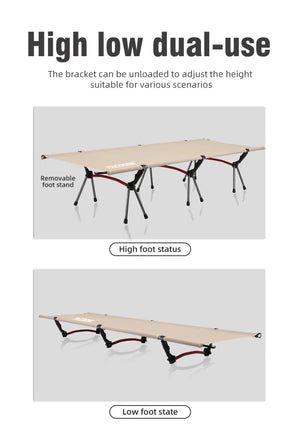 Lit de camping pliable et portable pour le camping, van - life et opérations "Pacoone - Camp bed" - Planète Rando
