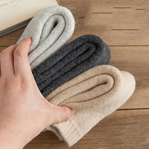 Lot de 2 paires de chaussettes thermiques pour homme en laine mérinos "YIQXLICC - 202412" - Planète Rando