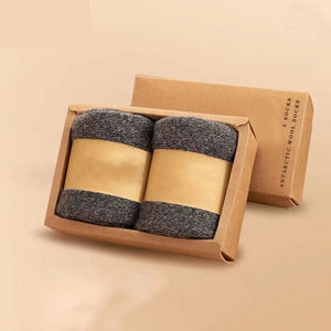 Lot de 2 paires de chaussettes thermiques pour homme en laine mérinos "YIQXLICC - 202412" - Planète Rando