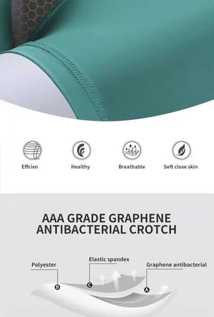 Lot de 3 boxer en coton pour homme, sous - vêtements respirants, boxers antibactériens au graphène "MiiOW - MW820 - 3P" - Planète Rando