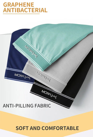 Lot de 3 boxer en coton pour homme, sous - vêtements respirants, boxers antibactériens au graphène "MiiOW - MW820 - 3P" - Planète Rando