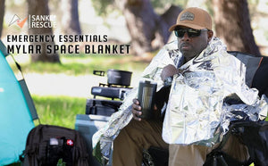 Lot de 4 couvertures thermique d'urgence en Mylar pour les premiers secours "Sanke Rescue - Emergency Thermal Blanket" - Planète Rando