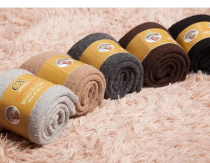 Lot de 4 paires de chaussettes thermiques pour homme en laine mérinos "YIQXLICC - 202411" - Planète Rando