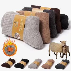 Lot de 4 paires de chaussettes thermiques pour homme en laine mérinos "YIQXLICC - 202411" - Planète Rando