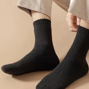 Lot de 4 paires de chaussettes thermiques pour homme en laine mérinos "YIQXLICC - 202411" - Planète Rando