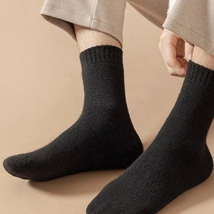 Lot de 4 paires de chaussettes thermiques pour homme en laine mérinos "YIQXLICC - 202411" - Planète Rando
