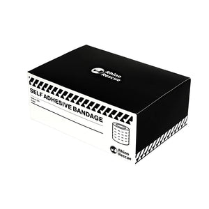 Lot de 6 pansements cohésifs auto - adhésifs 5 cm x 4,5 cm / ruban de premiers secours élastique "Rhino Rescue - CR - SAD01" - Planète Rando