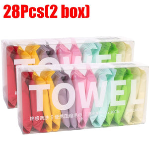 Lot de lingettes compressées pour le visage "Towel travel" - Planète Rando