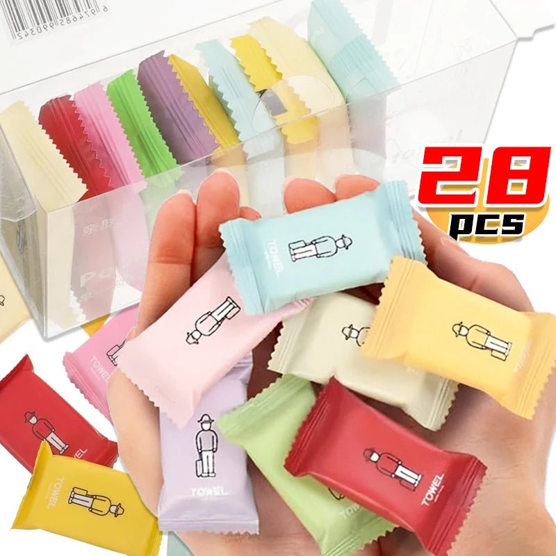 Lot de lingettes compressées pour le visage "Towel travel" - Planète Rando