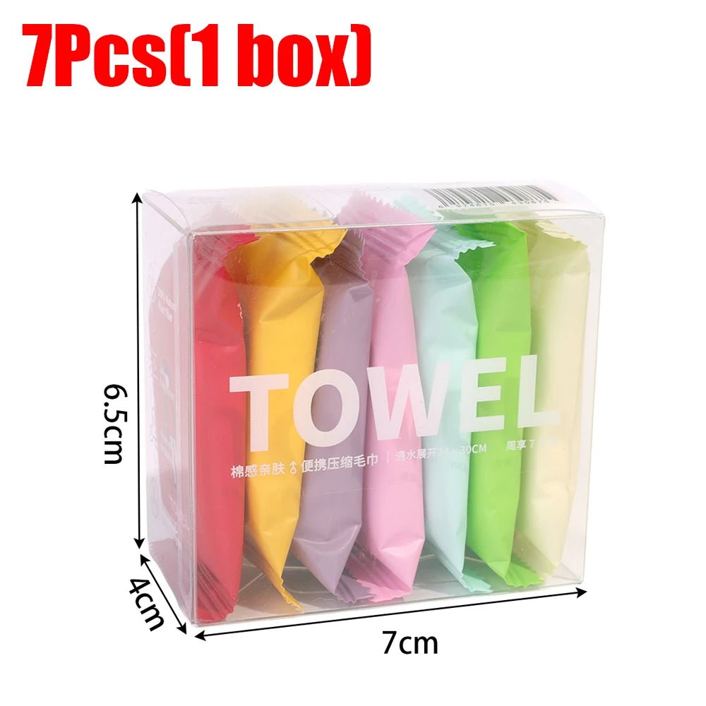 Lot de lingettes compressées pour le visage "Towel travel" - Planète Rando