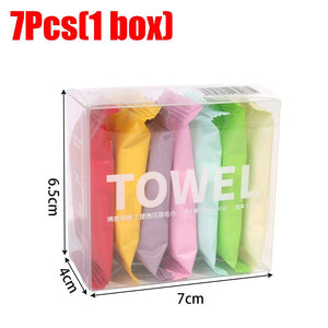 Lot de lingettes compressées pour le visage "Towel travel" - Planète Rando