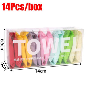 Lot de lingettes compressées pour le visage "Towel travel" - Planète Rando