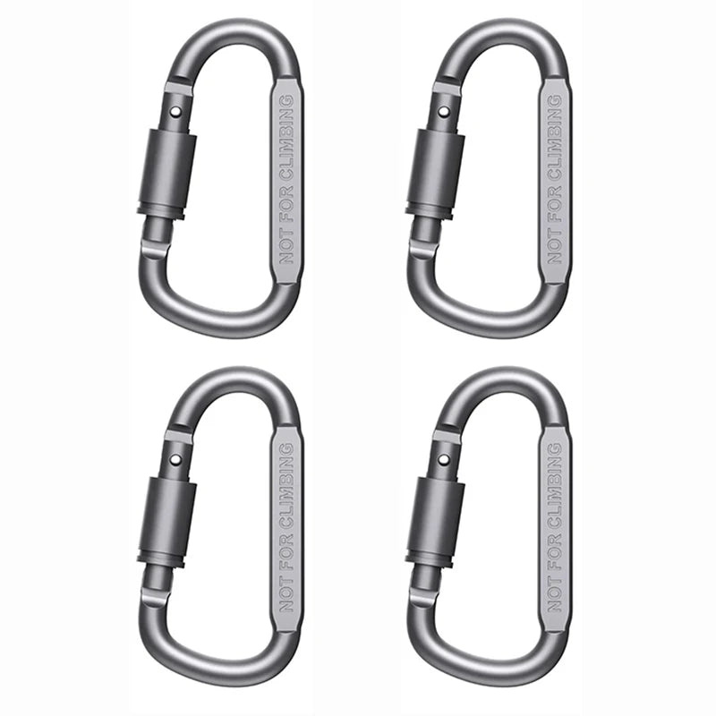 Lot de mousquetons tactique pour porte - clés, camping, survie, EDC en alliage d'aluminium "9 Clock - Outdoor Keychain" - Planète Rando