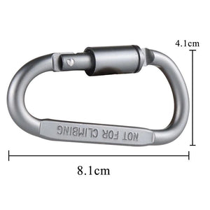 Lot de mousquetons tactique pour porte - clés, camping, survie, EDC en alliage d'aluminium "9 Clock - Outdoor Keychain" - Planète Rando