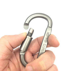 Lot de mousquetons tactique pour porte - clés, camping, survie, EDC en alliage d'aluminium "9 Clock - Outdoor Keychain" - Planète Rando