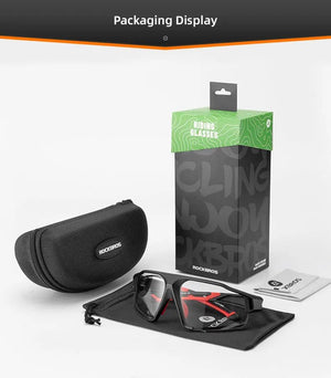 Lunettes de cyclisme photochromique de protection pour VTT et cyclisme sur route "ROCKBROS - SP216" - Planète Rando