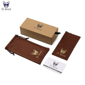 Lunettes de soleil polarisées en bois naturel "Oi Wood - TR90" - Planète Rando